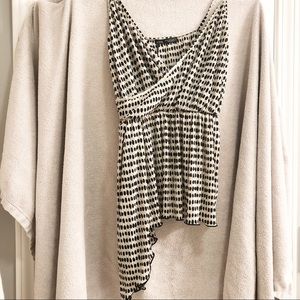 NWT Zara Asymmetrical Dot Pattern Tank Top